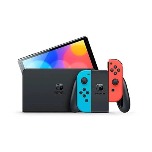 Nintendo Switch OLED Model - 64GB - 7 Inch OLED Screen - Wired LAN Port - Seamless Transition Modes