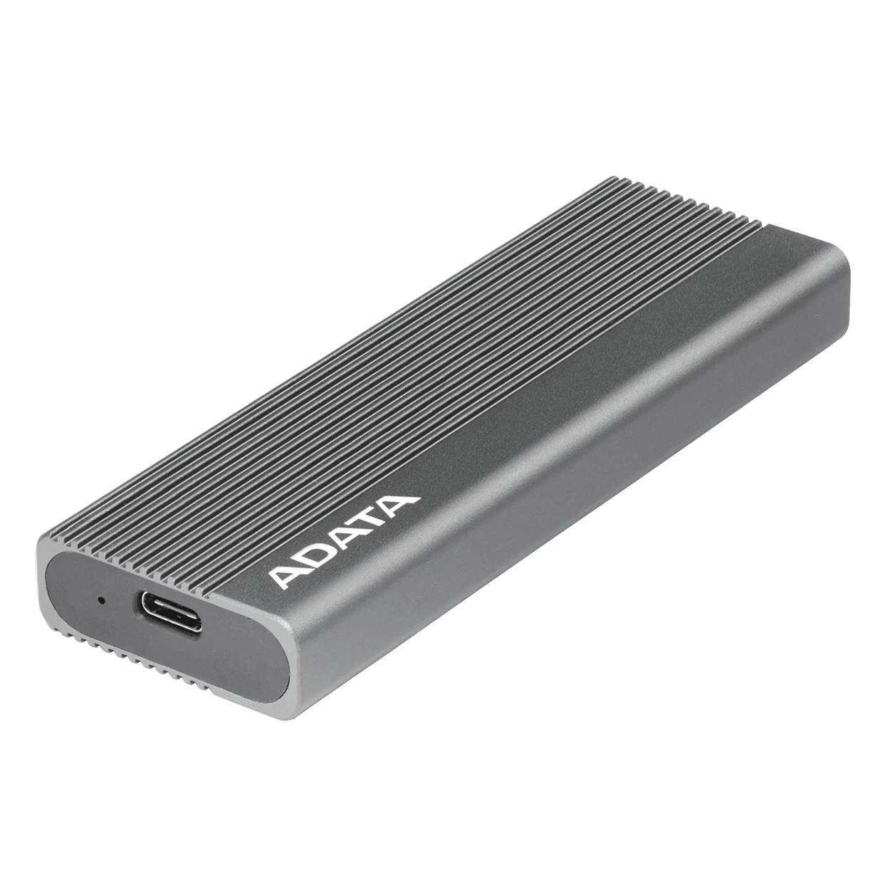 Adata EC680 M.2 PCIe SSD Enclosure - Read And Write Speeds up To 1,050 and 1,000 MB/s - Transfer Speed Up To 10Gbps - Supports Multiple SSD Sizes - Aluminum Alloy Housing - Gray