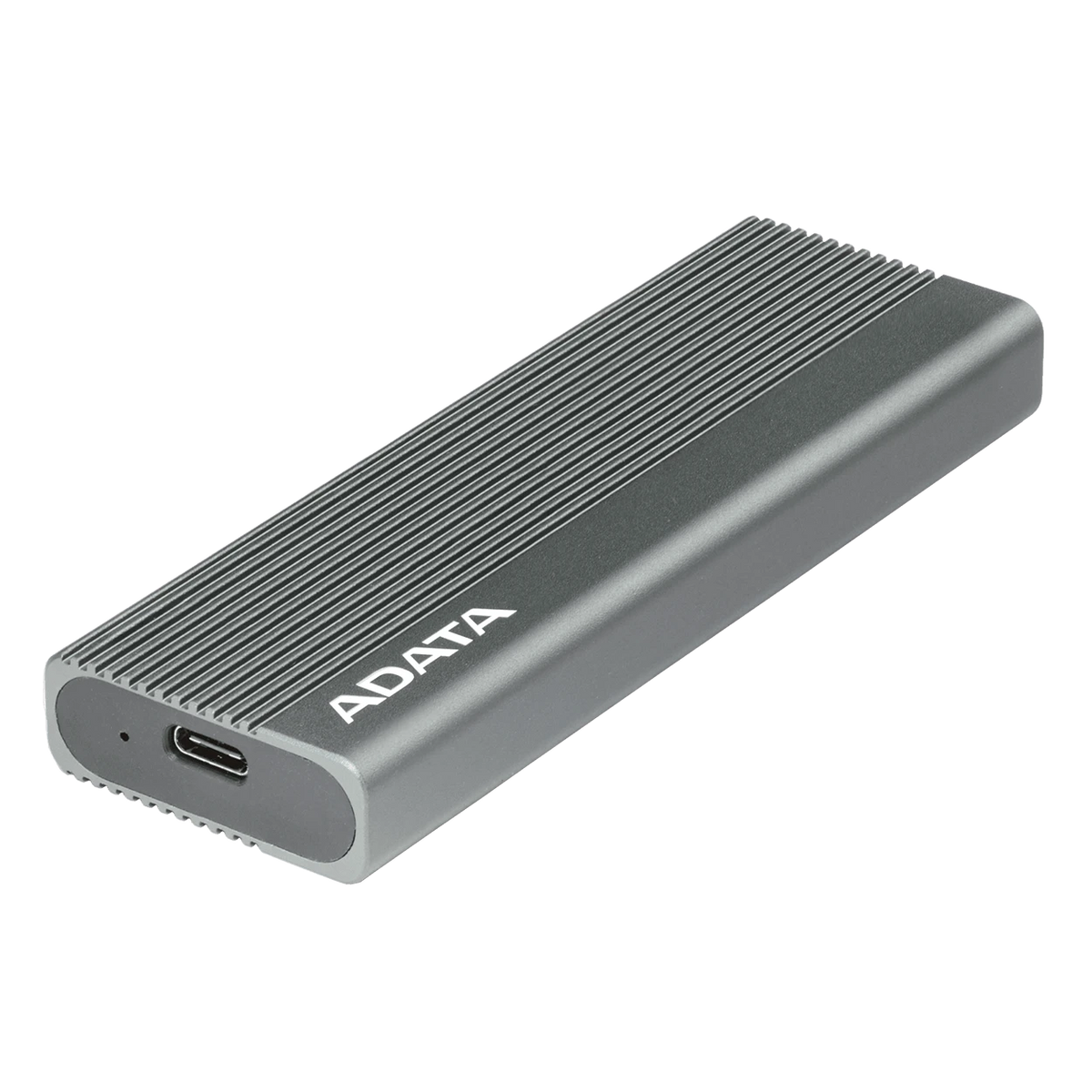 Adata EC680 M.2 PCIe SSD Enclosure - Read And Write Speeds up To 1,050 and 1,000 MB/s - Transfer Speed Up To 10Gbps - Supports Multiple SSD Sizes - Aluminum Alloy Housing - Gray