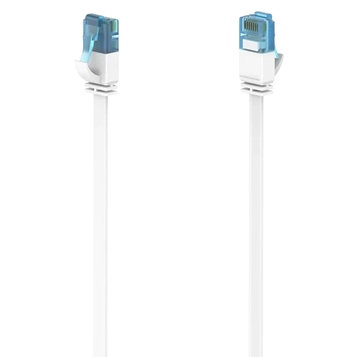 Hama Network Cable CAT 6a 200687 - 10 Gbit/s - U/UTP - Flat - 15.00 m - White