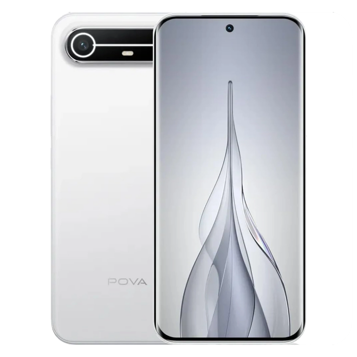Tecno Pova Slim 5G Smartphone Dual Sim 8/256 GB - 1.5K Curved AMOLED 144Hz Display- 50MP Dual Camera - 5160mAh Battery - Dimensity 6400 5G+ Processor - 45W Super Charge