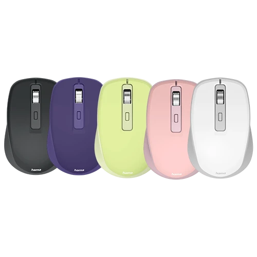 Hama WM-450 Multi-Device Wireless Mouse 173079 Radio and Bluetooth with 7 Buttons - Black