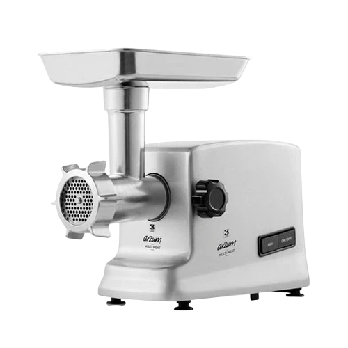 Arzum Multi Meat Grinder AR1076 X - 2000W - Die-Cast Inox Body - Professional Grade Power - 3 Attachments - Inox