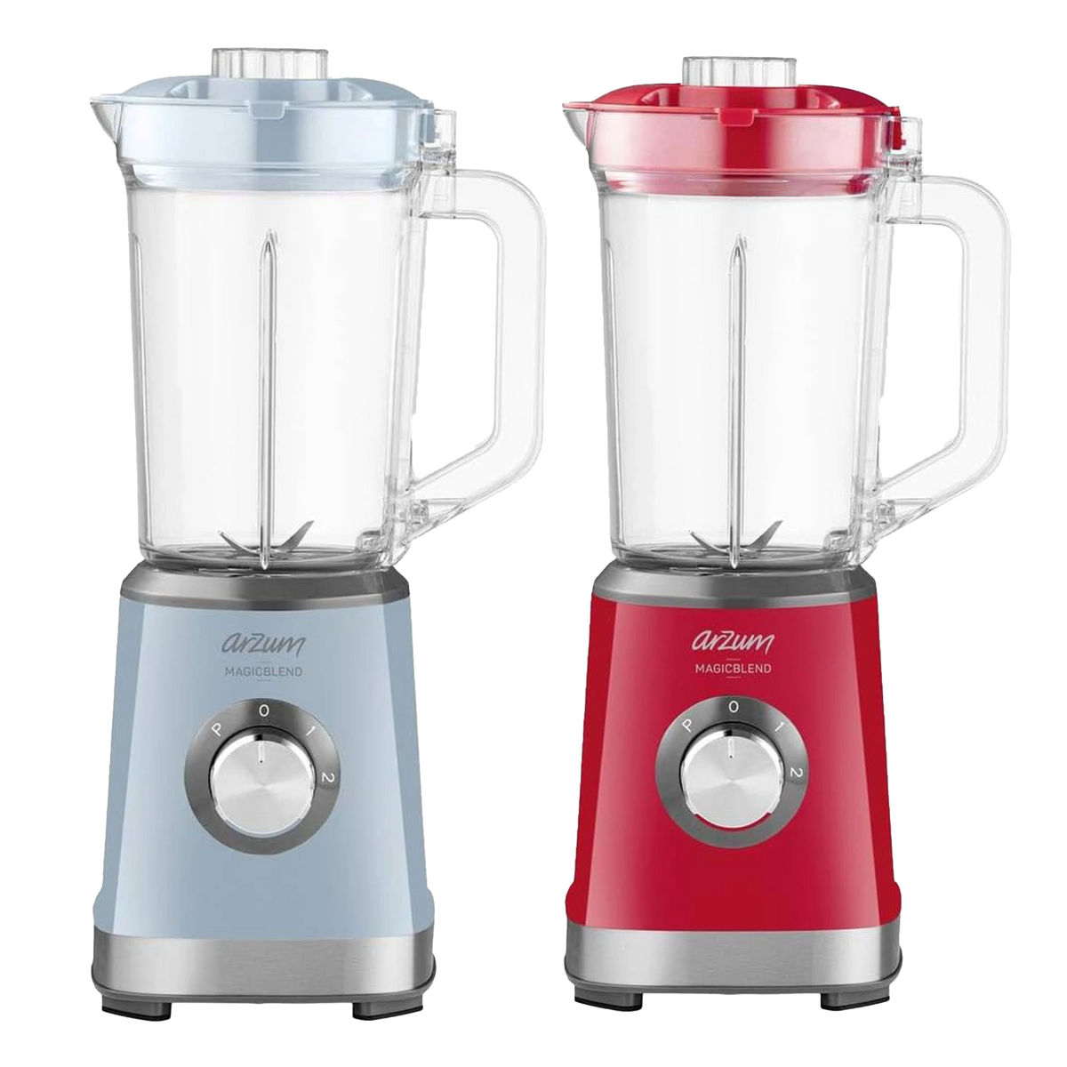 Arzum Magicblend Jug Blender - 500W - 1.2 L -Durable Stainless Steel - Two speeds plus pulse mode - 1200ml Jar & 570ml Bottle