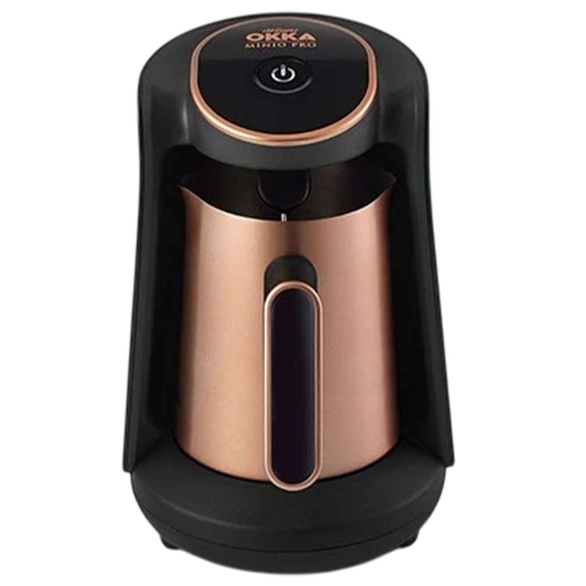 Arzum Okka Minio Pro OK0010 Turkish Coffee Machine  - 0.35 L - Smart Anti-Overflow System -Sound & Light Alerts - Low-Heat Brewing Technology - Chrome