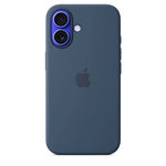 Apple iPhone 16 Silicone Case with MagSafe - Protective Back Cover - Eco-Friendly Recycled Silicone - Microfiber Lining and Sapphire Crystal Layer