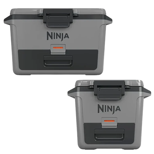 Ninja FrostVault Hard Cooler with Dry Zone - FrostVault Technology - Lockable Lid - Multi-Use Design - Slate Gray