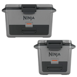 Ninja FrostVault Hard Cooler with Dry Zone - FrostVault Technology - Lockable Lid - Multi-Use Design - Slate Gray