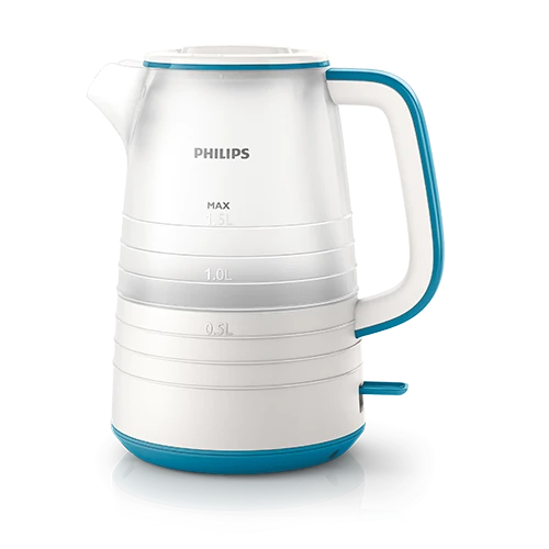 Philips Kettle HD9334/12 Daily Collection - 1.5L Capacity - 2200W High Power - 360° Pirouette Base - Micro-mesh Filter - White