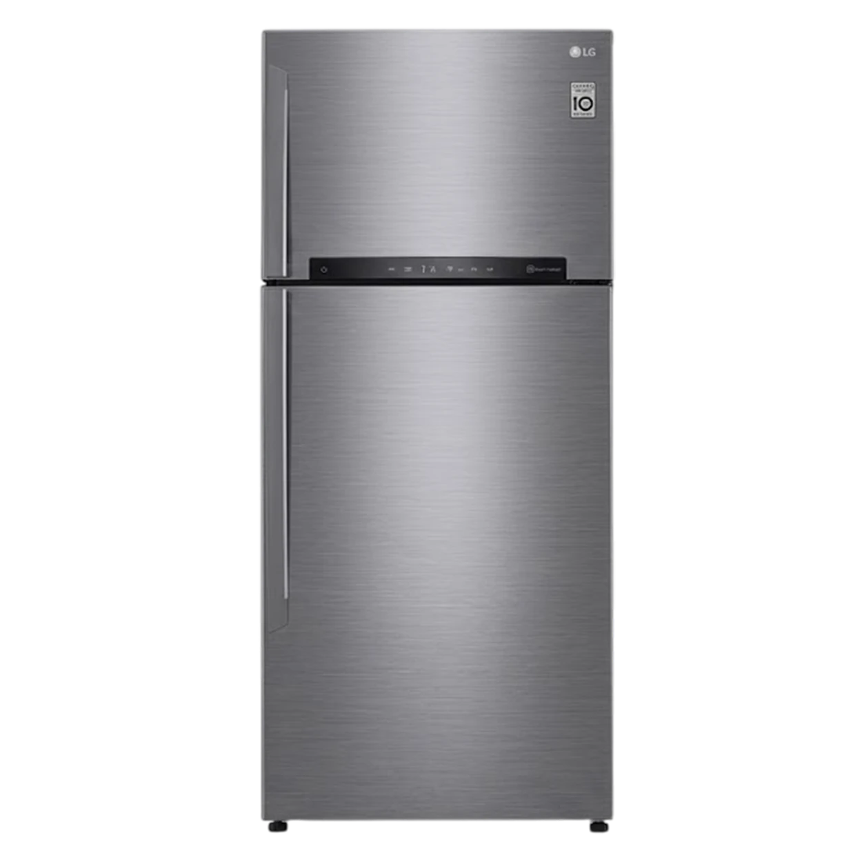 LG Top Freezer Refrigerator GNM-732HLI - 19 ft. Capacity - Smart Inverter Compressor - Multi Air Flow System - DoorCooling+ Technology - Hygiene Fresh+ Air Purifier - Touch LED Display - Silver