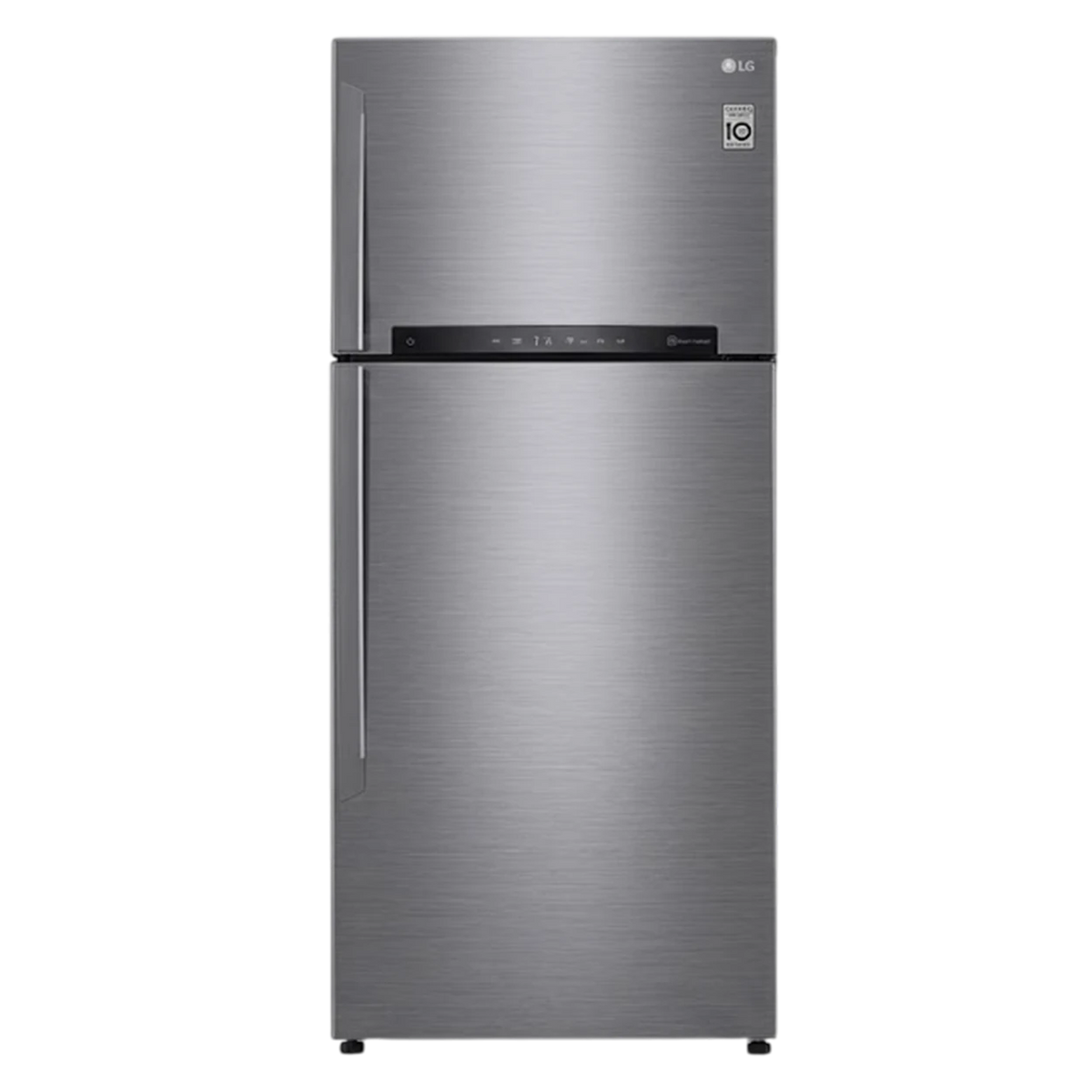 LG Top Freezer Refrigerator GNM-732HLI - 19 ft. Capacity - Smart Inverter Compressor - Multi Air Flow System - DoorCooling+ Technology - Hygiene Fresh+ Air Purifier - Touch LED Display - Silver