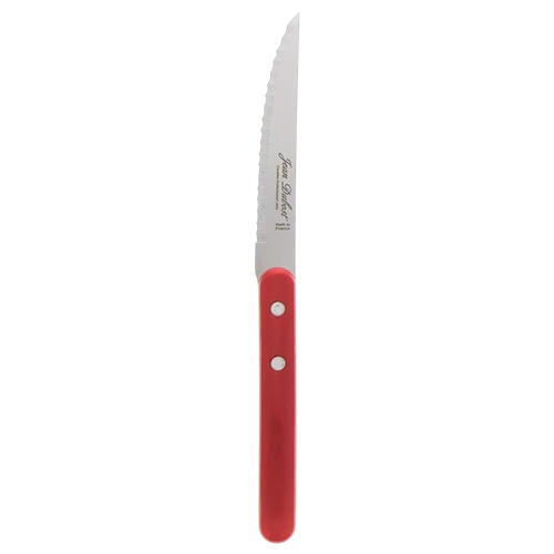 Jean Dubost Knives Bistrot Set of 4 Pieces and ABS Basque Red Handle - Red