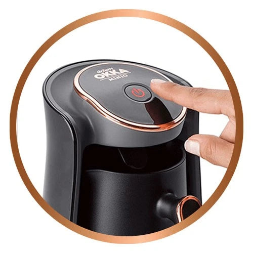 Arzum Okka Minio Turkish Coffee Machine OK004 -  480 W - 4 Cups Capacity - LED Light Alert System - Overflow Prevention System