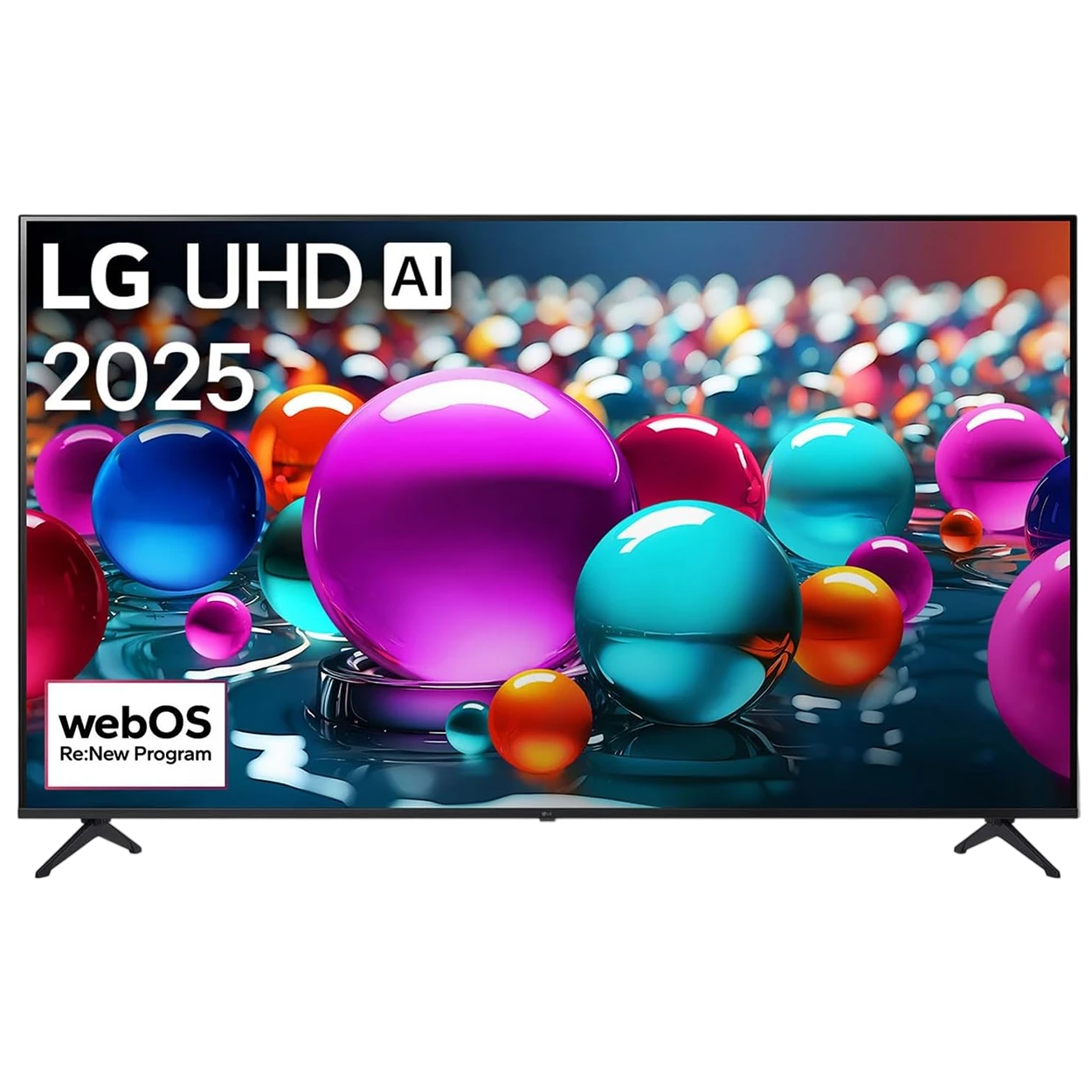 LG UHD AI UA85 Smart Television 55UA85006LA - 55 Inch 4K UHD Display - Alpha 7 4K AI Processor Gen8 - AI Magic Remote - 4K Super Upscaling - Smart webOS 25 Platform - Advanced Gaming & Audio Integration - Black