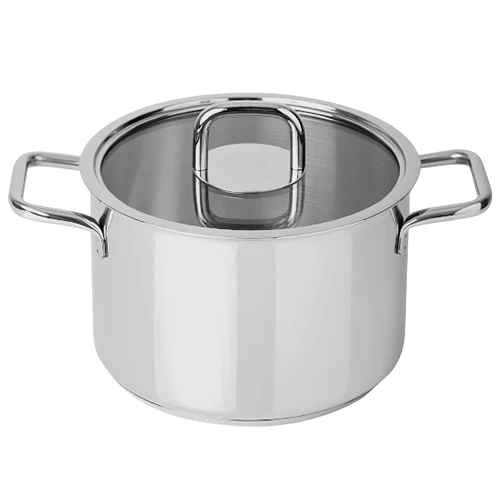Silampos Comfort Glass Stockpot 28 cm - Siver