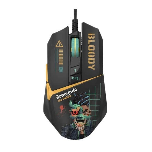 Bloody W63 Max RGB Gaming Mouse - 12,000 CPI - Wired - BC3332-A Sensor - Renegade Edition