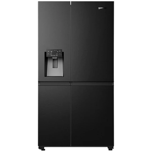 Gorenje Side by Side Refrigerator NRS9181VBIU - 22 ft - NoFrost Plus Technology - Smart WiFi Connectivity - Internal Water & Ice Dispenser - Black