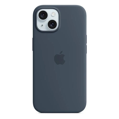 Apple iPhone 15 Silicone Case - Protective Back Cover - Built-in MagSafe Magnets - Soft-touch Silicone with Microfiber Lining