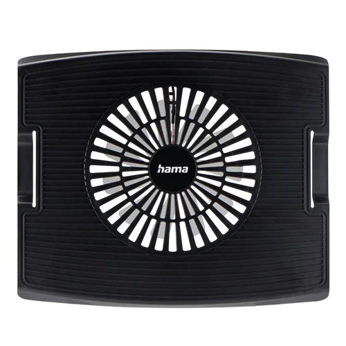 Hama Wave Laptop Cooler 53049 - Active Cooling Fan - Quiet Operation - Supports Laptops Up to 15.6 Inches - Black