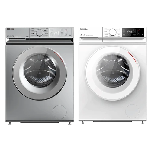 Toshiba Front Load Washer TW-BL90A4B - 8 Kg and 1400 RPM Spin Speed - Ultra Fine Bubble Technology - 12 Wash Programs - Steam Wash