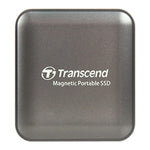 Transcend ESD420C Portable SSD with MagSafe - USB 20Gbps USB 3.2 Gen 2x2 - Up to 2,000 MB/s - Iron Gray