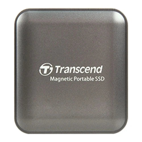 Transcend ESD420C Portable SSD with MagSafe - USB 20Gbps USB 3.2 Gen 2x2 - Up to 2,000 MB/s - Iron Gray