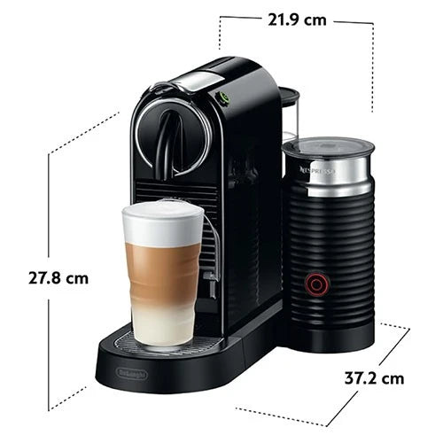 De'Longhi Citiz & Milk Nespresso Capsule Coffee Machine EN267 - 19 Bar Pump - 1.0L Capacity - Aerocino Milk System - Auto-Off Function