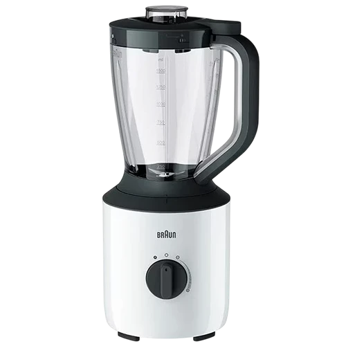 Braun Blender PowerBlend 3 Jug JB3100WH - 1.5L-  800 W - Pulse Function - Dishwasher Safe - White