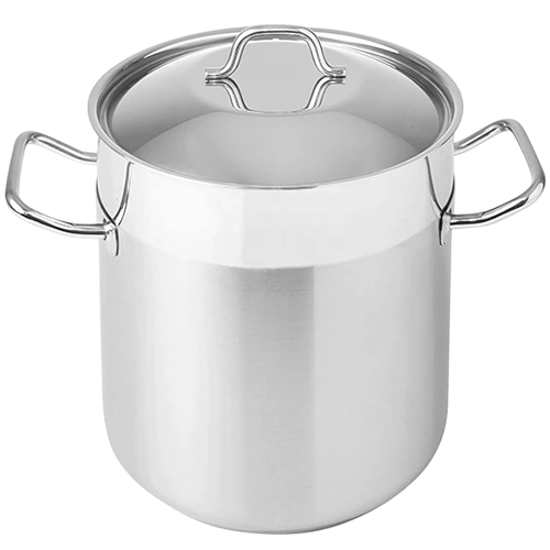 Silampos Profissional Tejo Stainless Steel Deep Stockpot 24cm 9.8 L - Silver