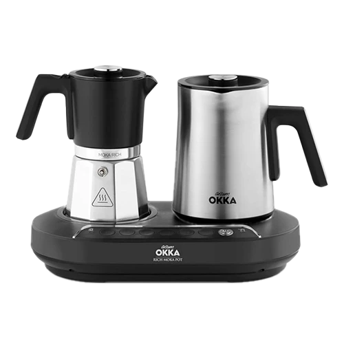 Arzum Okka Turkish Coffee Maker OK0027 - 1350 W - Audio & Light Warning System - Boiling Point Adjustment Technology - Silver