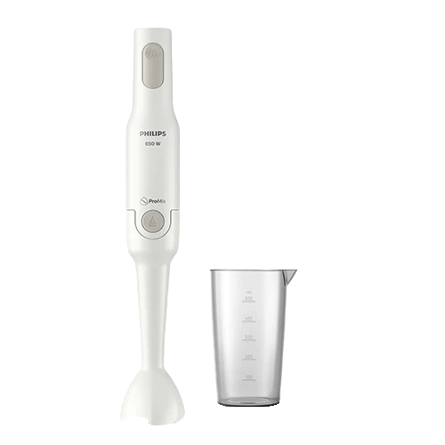 Philips ProMix Handblender HR2531/01 - Powerful 650W Motor - 1 Speed Setting - White