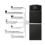 Shownic Luxury Water Dispenser WD-R3GDB - Built in Bottom Refrigerator - 3 Water Outlets - High Efficiency DANFU Compressor - Stainless Steel Tanks - LED Indicator Lights - Child Safety Lock