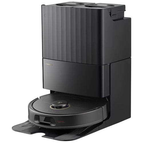Roborock QR598 Robotic Vacuum Cleaner - 8,000Pa Suction - Self-Cleaning Dock - PreciSense LiDAR - HEPA Filtration - Black