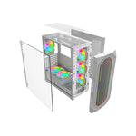 Games Master MX700 ATX Mid-Tower PC Gaming Case - ARGB Lighting - Up to 6 Fans