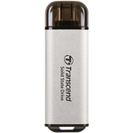 Transcend ESD300s Portable SSD - USB 10Gbps USB 3.2 Gen 2x1 - Up to 1,050 MB/s - Silver