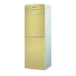 Shownic Water Dispenser with Refrigerator- Three Water Outlets- High Efficiency Compressor Cooling - Sleek Tempered Glass Design