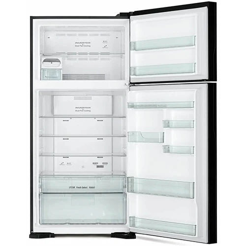 Hitachi Top Freezer Refrigerator R-VG760PUQ7 - 23 ft  - Inverter X Dual Fan Cooling - Triple Power Filter - Moisture-Guard Technology