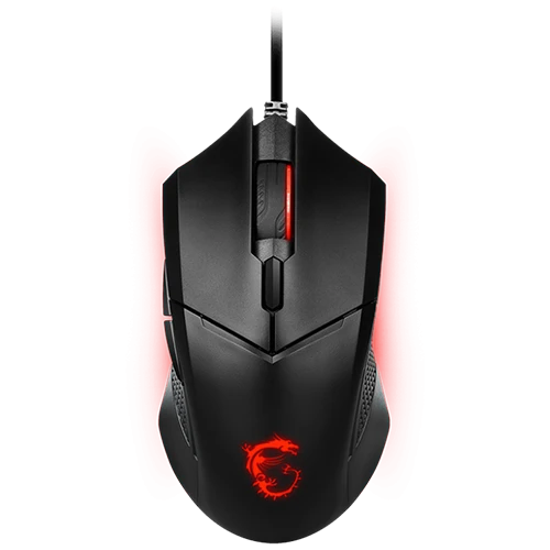 MSI Clutch GM08 Gaming Mouse - 4200 DPI - Wired - Adjustable Weight System - Black