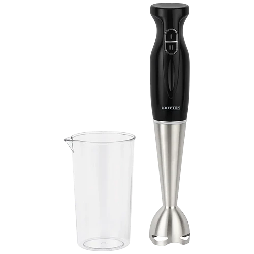 Krypton Hand Blender KNHB6078 - 200W Efficient Motor - 500ml Processing Capacity - Single Speed Control - Stainless Steel Construction - Black