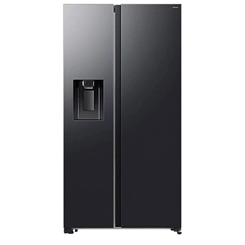 Samsung Side by Side Bespoke Refrigerator RS70F64K1F - 25 ft. Capacity - SpaceMax Technology - All-Around Cooling System - Metal Cooling Freshness - Energy Efficient Performance - Black