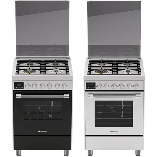 Orado Semi-Professional Gas Cooker OR-SPC699 - Size 60 cm - 4 Defendi Brass Burners - Convection Fan & Rotisserie - Triple Glass Oven Door + Free Gift : Orado Juicer ORCJ350