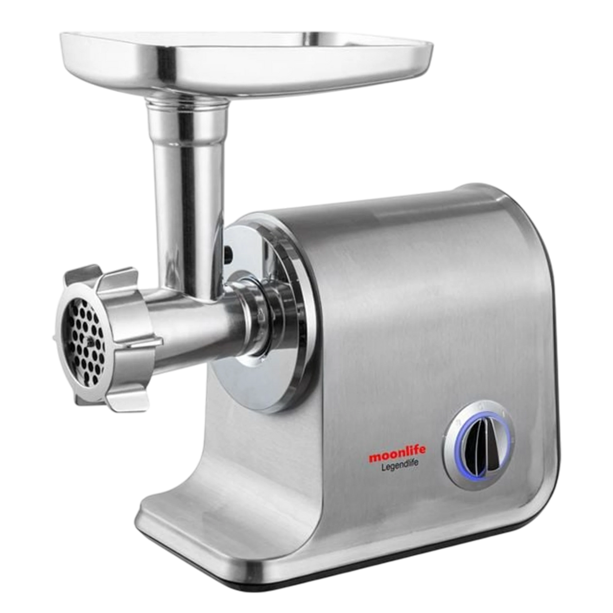 Moonlife Legendlife Meat Grinder MF326 - 3000W - Plastic & Metal - Super Silent DC Motor - 3 Attachments - Silver