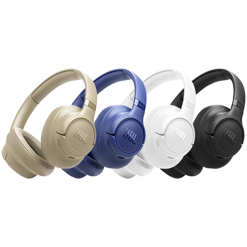 JBL Tune 730BT Headphone JBLT730BT - JBL Pure Bass Sound - 76 Hours Playback Time- Multi-Point Connection - Speed Charge - Dual Beamforming Microphones
