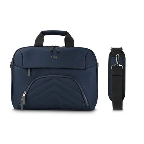 Hama Premium Lightweight Laptop Bag - Padded Laptop Compartment Up to 16.2 Inches - Multiple Pockets - Dark Blue