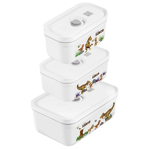 Zwilling Fresh and Save Vacuum Lunchbox Dinos - White
