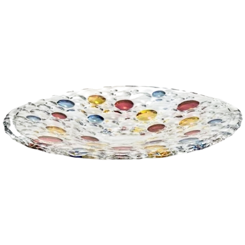 Bohemia Crystal Lisboa Plate with Lister Lead Crystal - Transparent