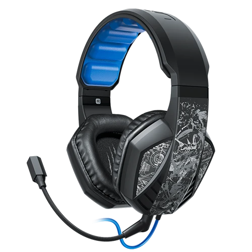 uRage SoundZ 310 Gaming Headset - 40mm Drivers - 2.5m Extra-Long Cable - Full Stereo Sound - Immersive Bass and Clear Trebles - Flexible Removable Microphone - Black