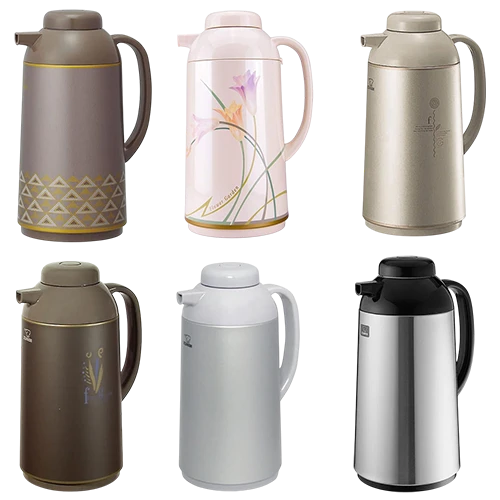 Zojirushi Handy Pot AGYE-10 - 1 Liter Capacity - Vacuum Glass Liner - Made in Japan - Stainless Exterior