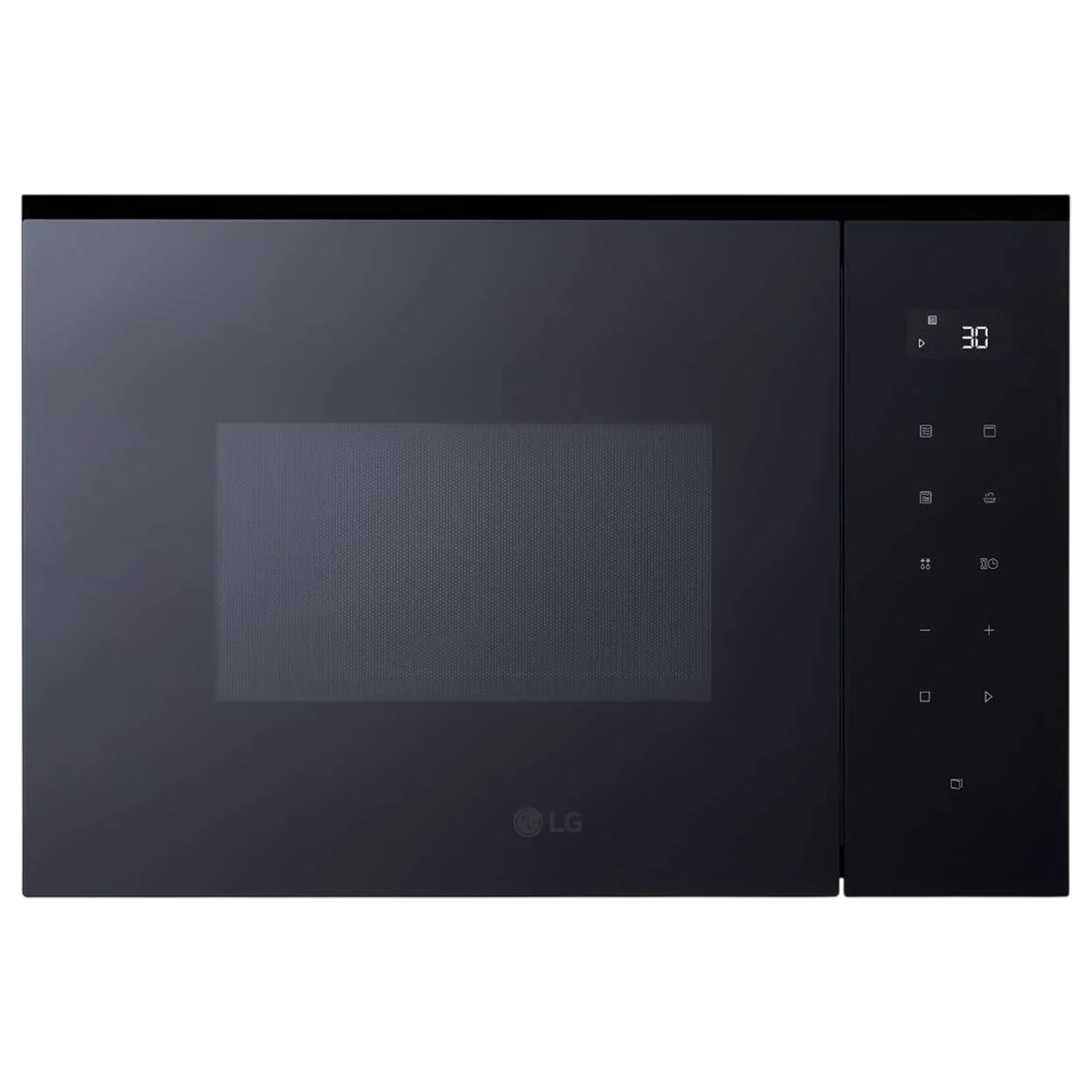 LG Built-in Microwave Oven MGBZ2593F - 25 Liter Capacity - 900W Microwave Performance - White LED Touch Display - 8 Auto Cook Presets and 4 Manual Cooking Modes - Child Safety Lock - Quick Start & Timer - Black