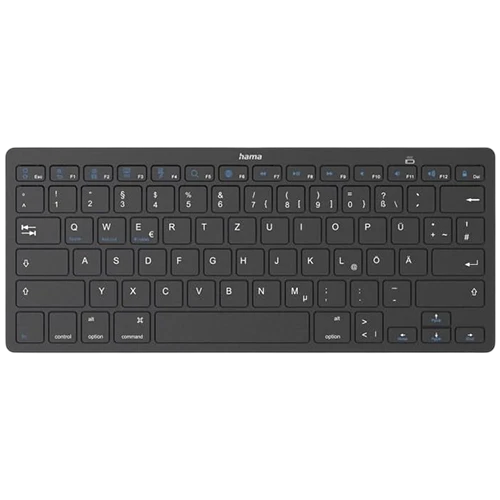 Hama KEY4ALL X510 Bluetooth Keyboard U8125134 - 75% Layout - Scissor - Bluetooth 5.0 Connectivity - Multi-Device Easy-Switch - Black